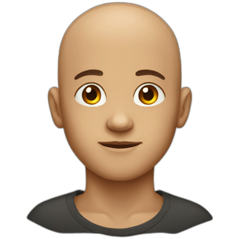 young men with no hair emoji