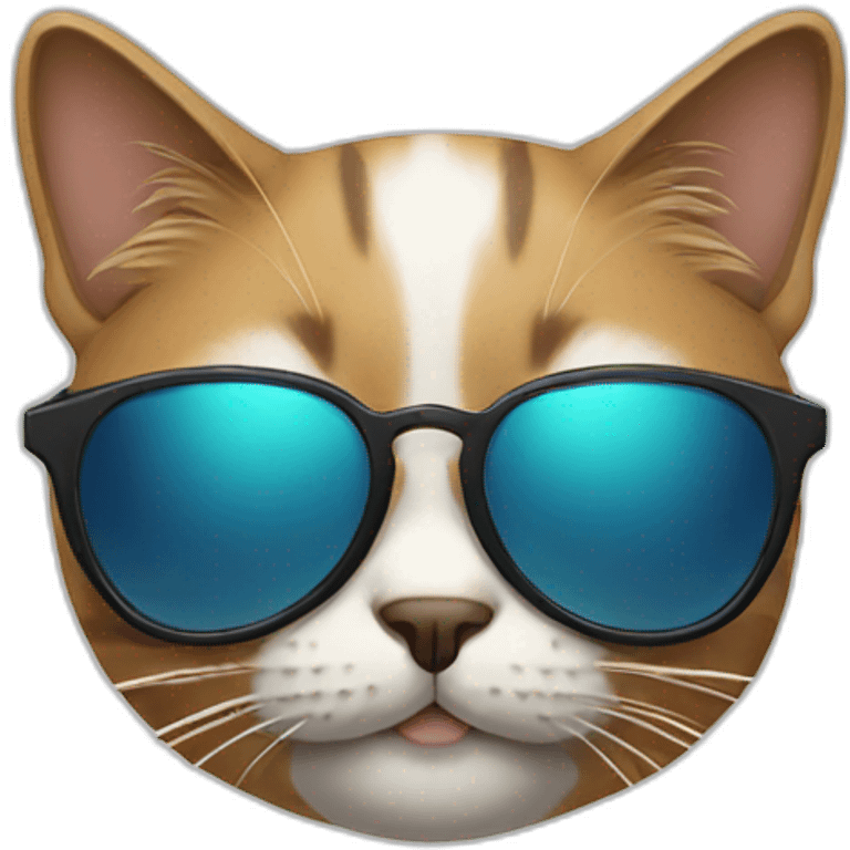 Cat with sunglasses emoji