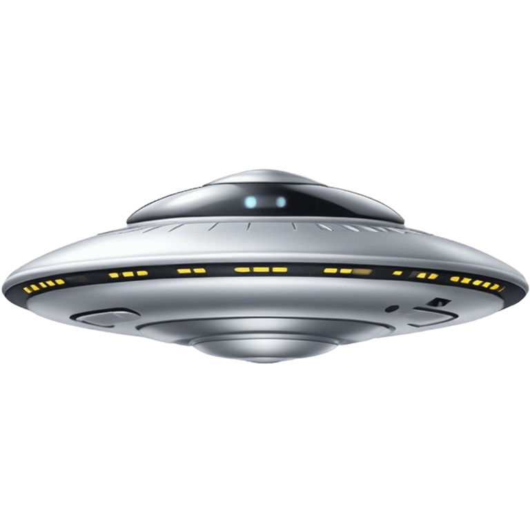 sliver color Ufo minimal and high technology emoji