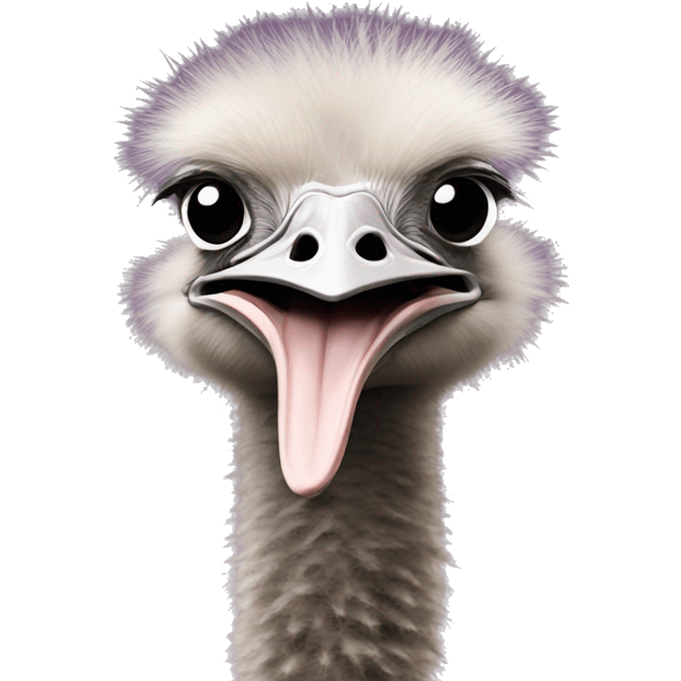 ostrich with head in the ground emoji