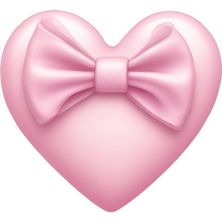 Light pink heart with bow emoji