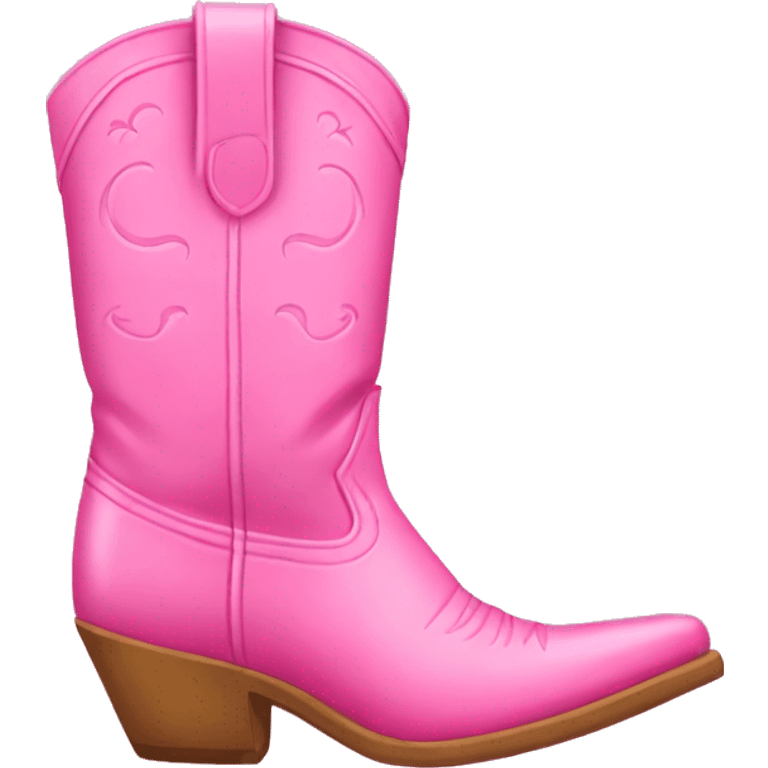 Pink cowgirl boots emoji