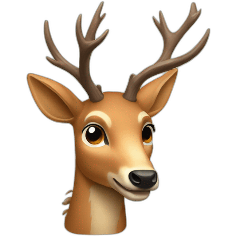 thorny deer emoji