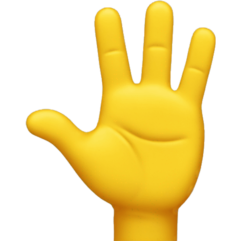 high five, yellow  emoji