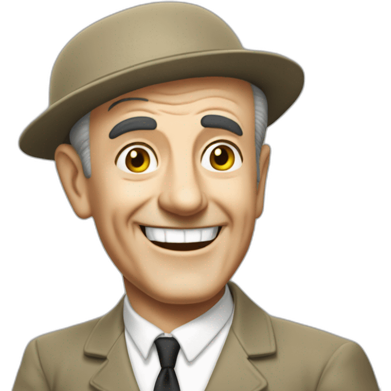 Louis de Funès qui saute dans les égouts emoji