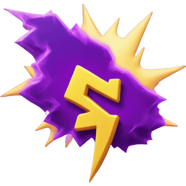 Purple lightning bolt emoji