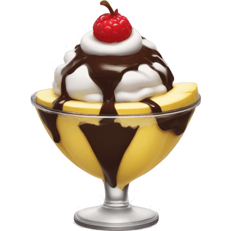 Banana split sundae  emoji