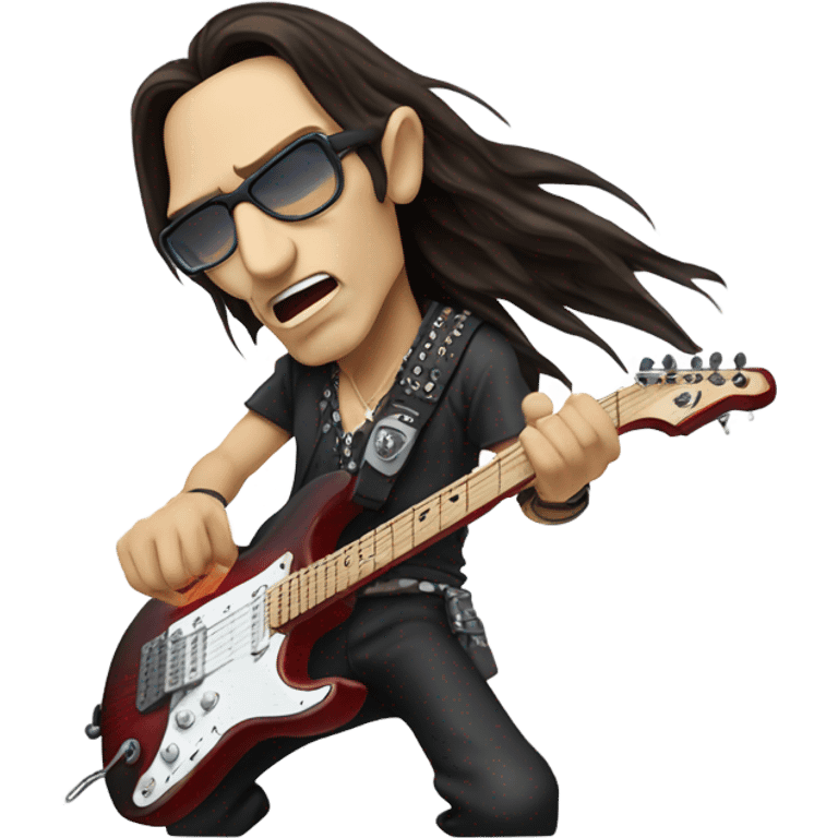 steve vai playing his guitar emoji