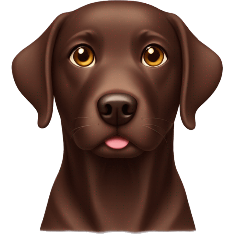 chocolate Labrador  emoji