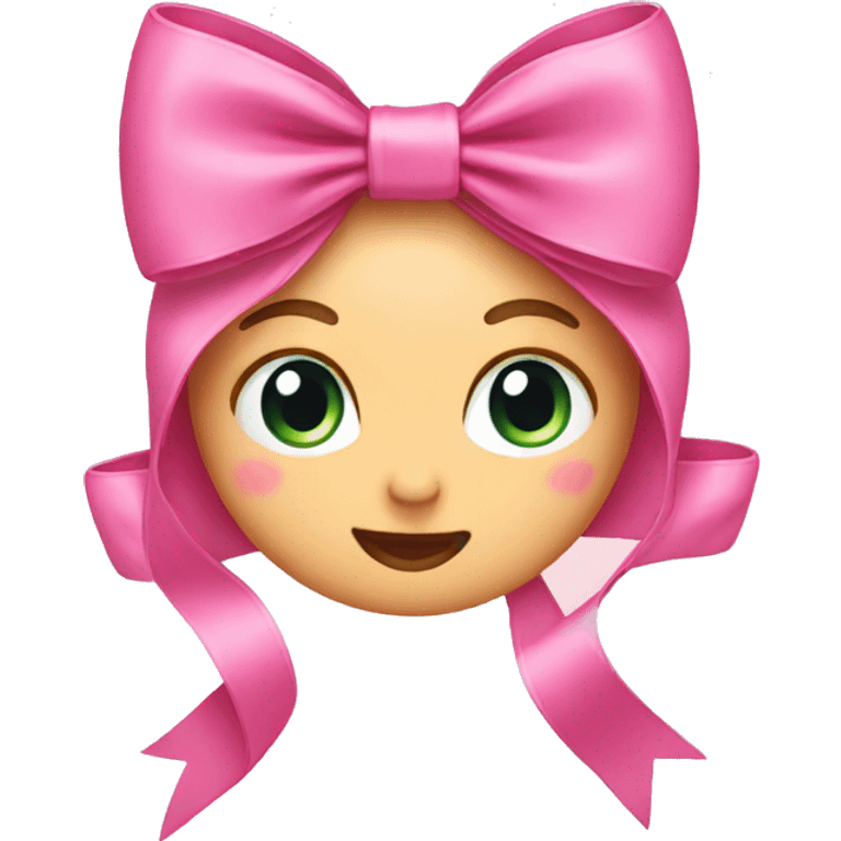 Pink bow  emoji