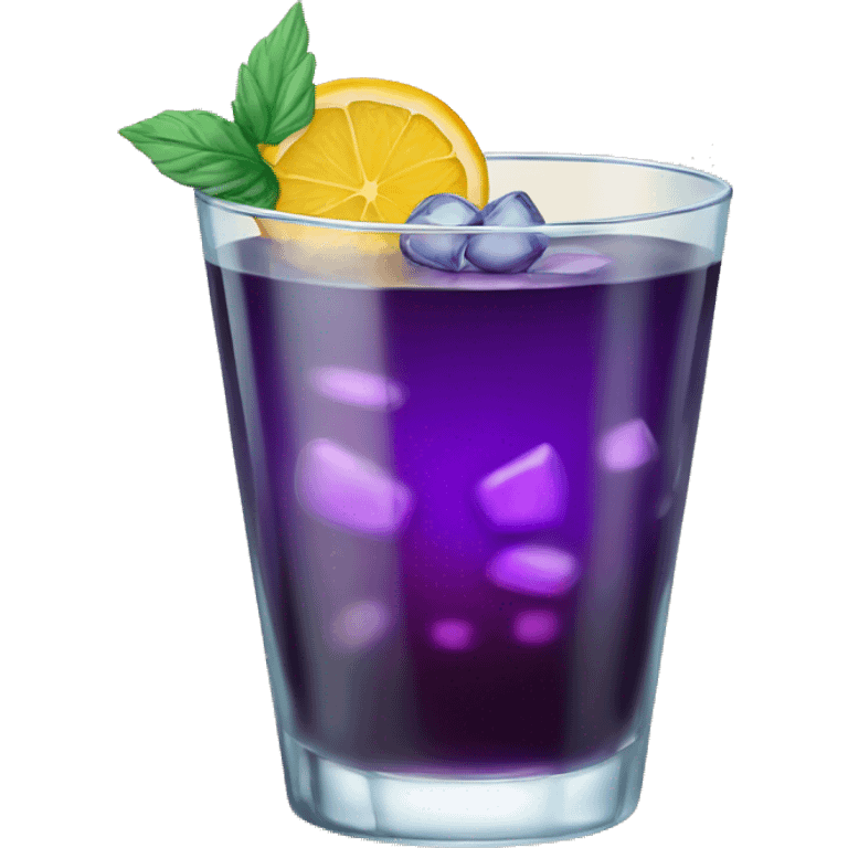 Cocktail with a sweet glas emoji