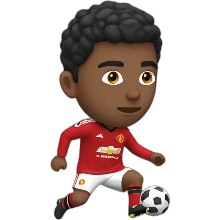 manchester united player shooting emoji