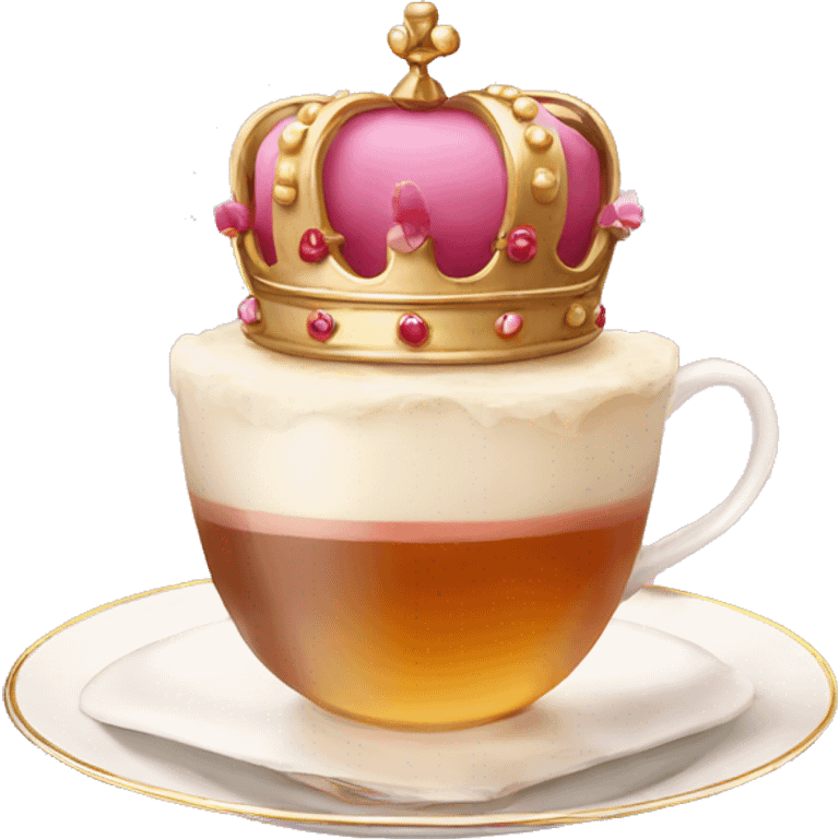 queen crown afternoon tea emoji