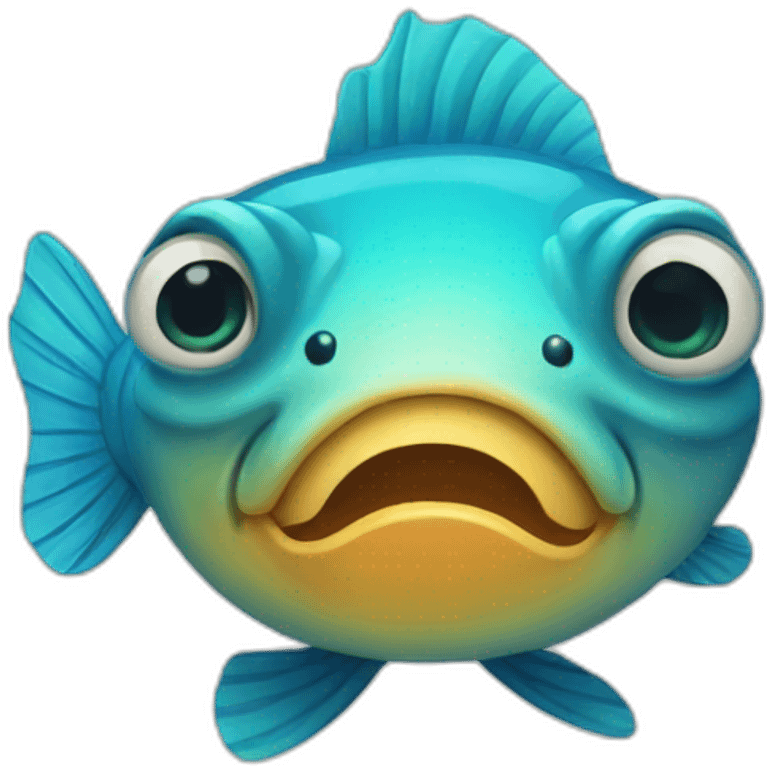 Cute fish emoji