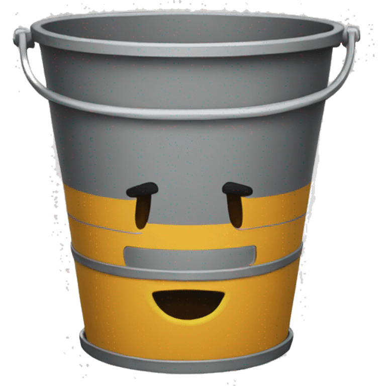 An insanely large bucket emoji