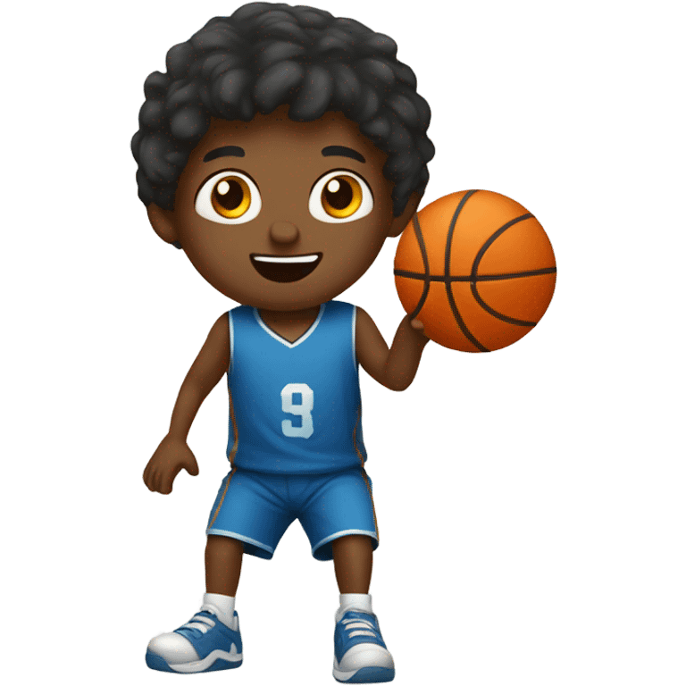 Boy playing basketball  emoji