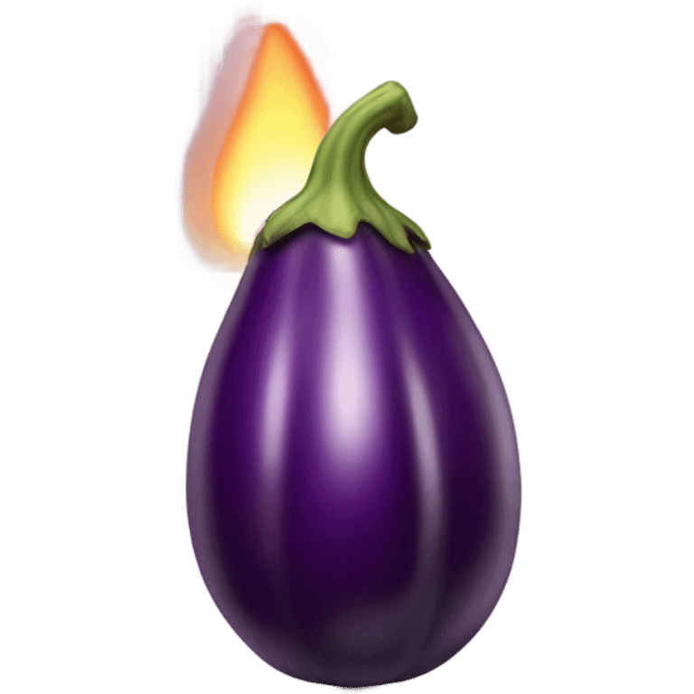 Candle eggplant fire emoji