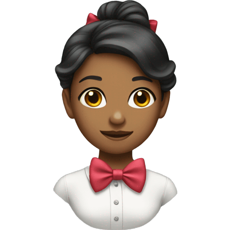 girl with Bow tie emoji