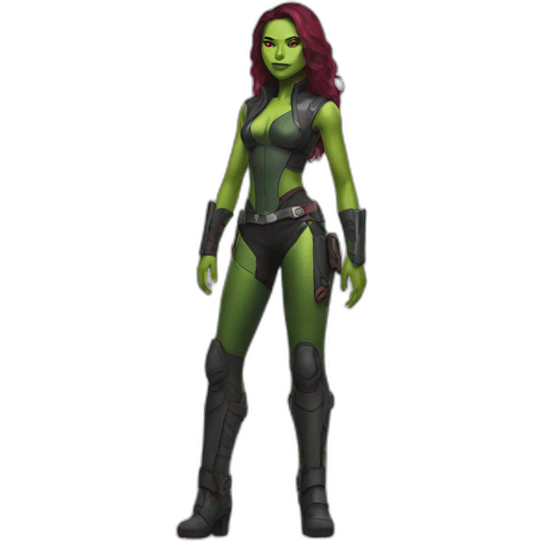 Gamora full body emoji