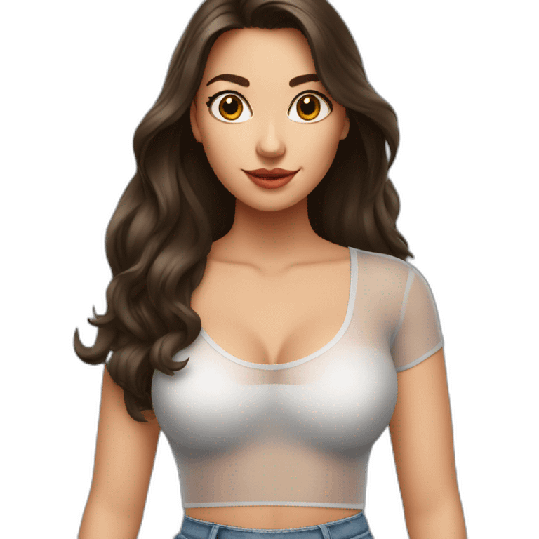 brunette-girl-wearing-a-seethrough-shirt,big tits emoji