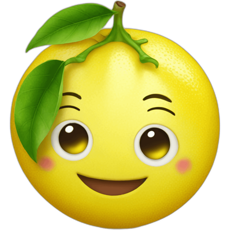 happy lemon emoji