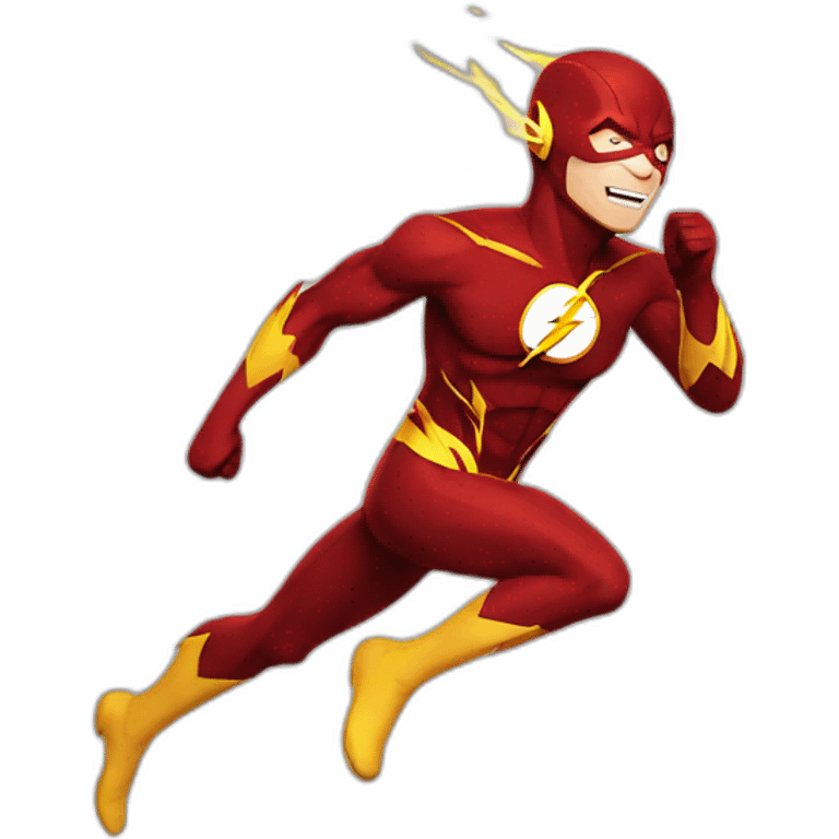 the flash running emoji