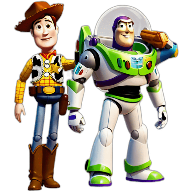 Toy Story buzz lightyear and woody emoji