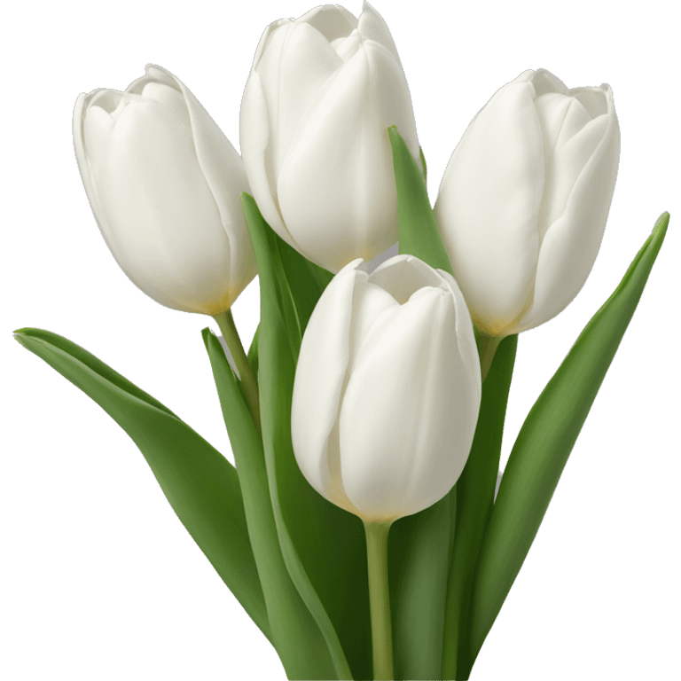 White tulips emoji