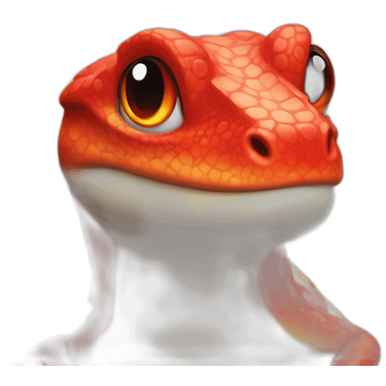 Red fire lezard emoji