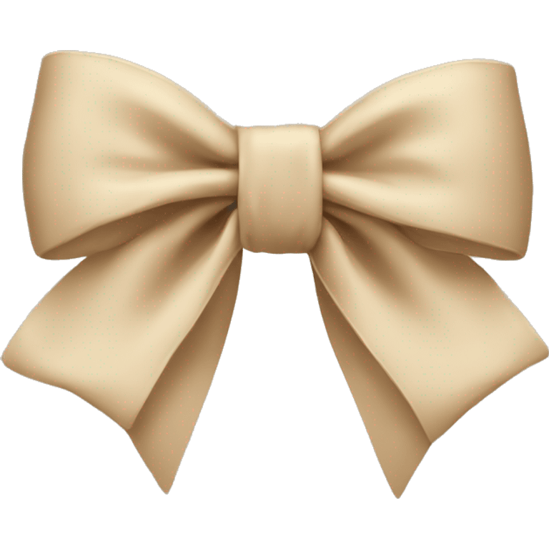 Beige bow emoji