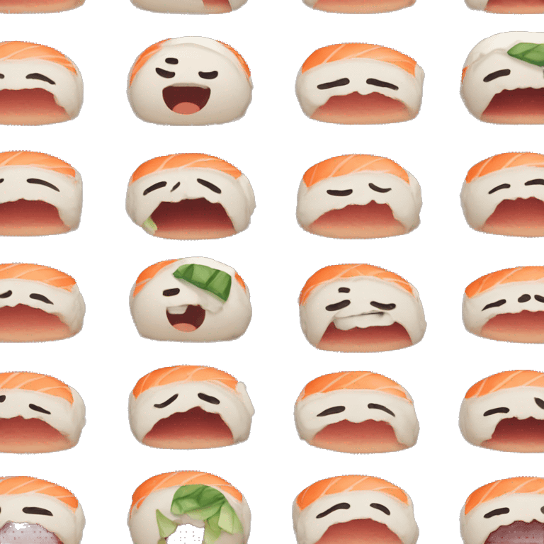 crying - sushi emoji