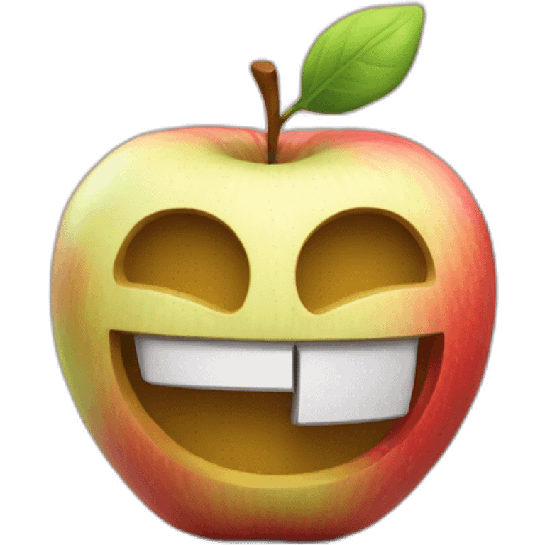 apple logo 3d emoji