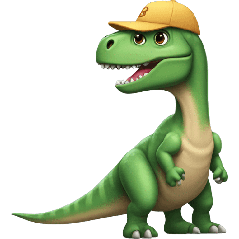 Dinosaurio haciendo popo emoji