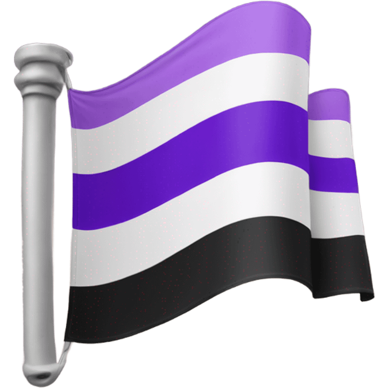 asexual pride flag emoji