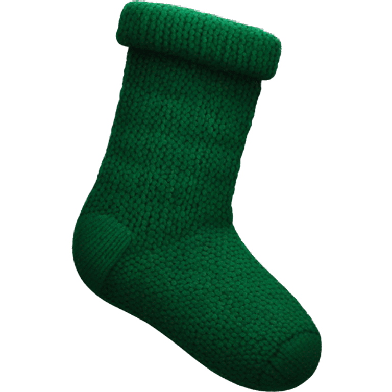 Dark green woolen sock emoji