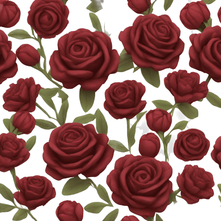 Dark red bouquet  emoji