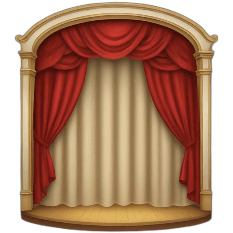 Theater curtain emoji