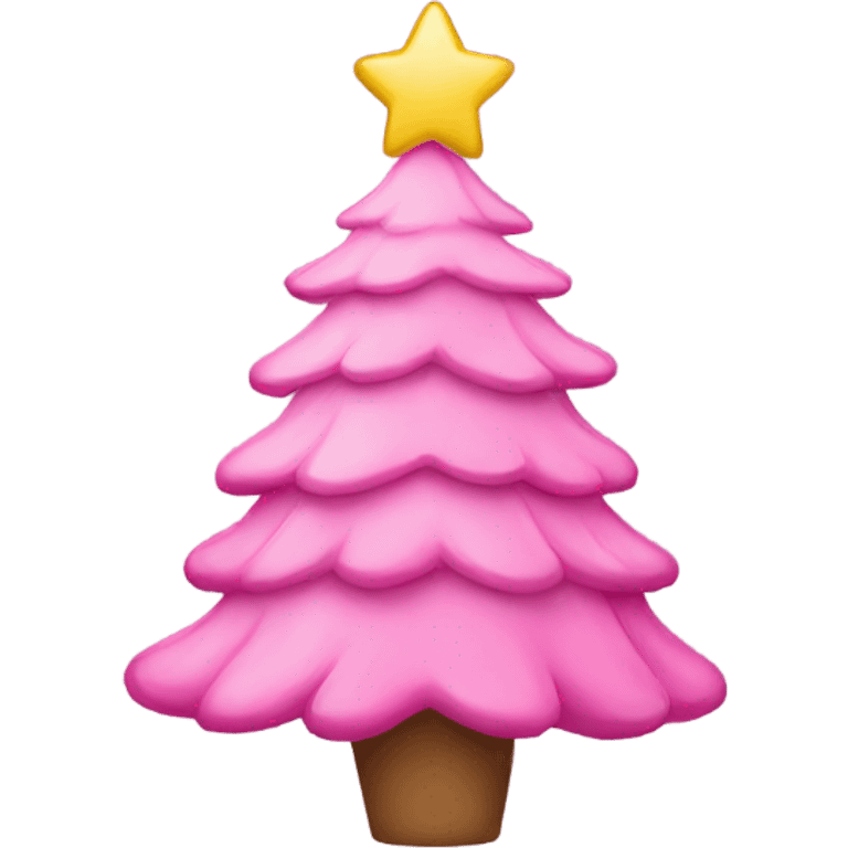 pink christmas tree emoji