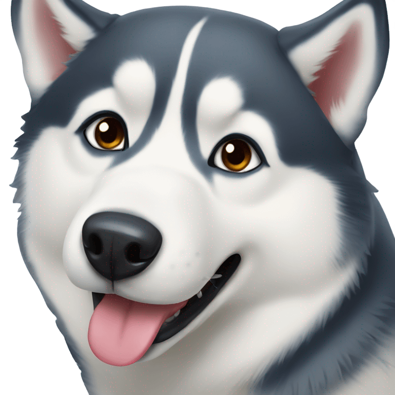 Siberian husky  emoji