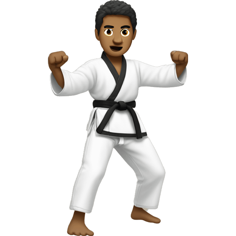 miguel diaz doing karate emoji