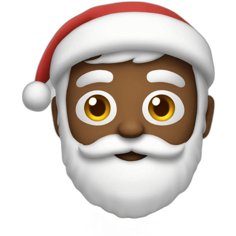 With as Santa Claus emoji