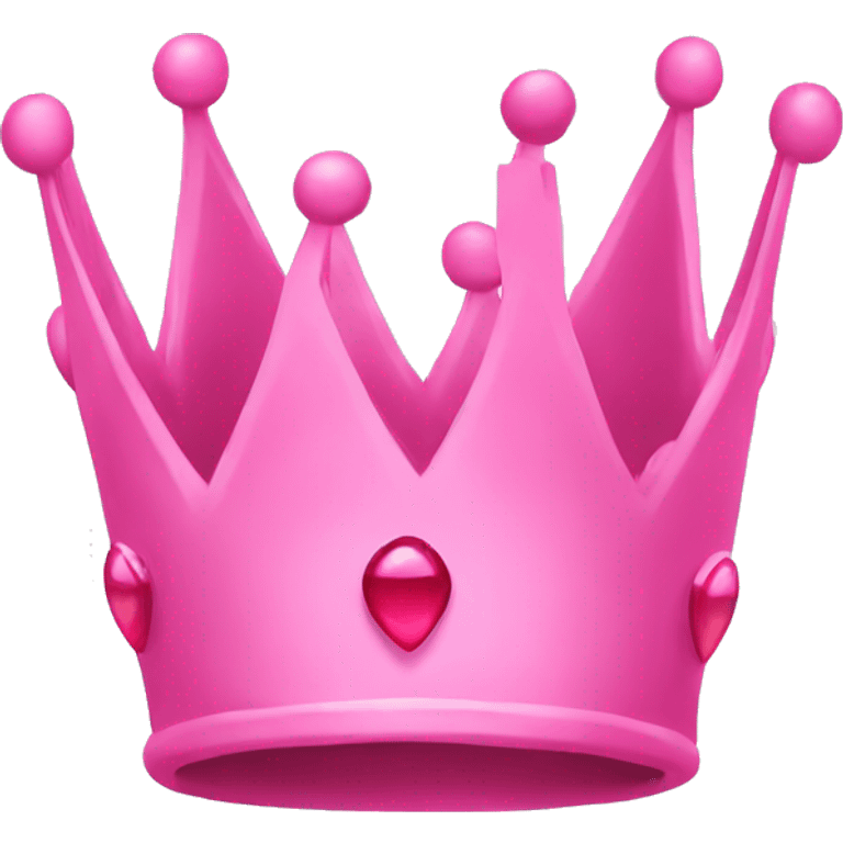 Pink crown emoji