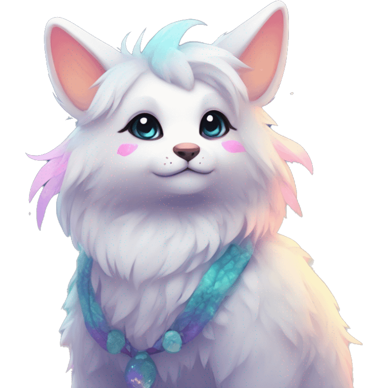 Kawaii bright fantasy ethereal anthro fursona animal emoji