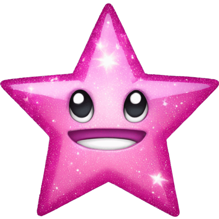 pink sparkly star emoji