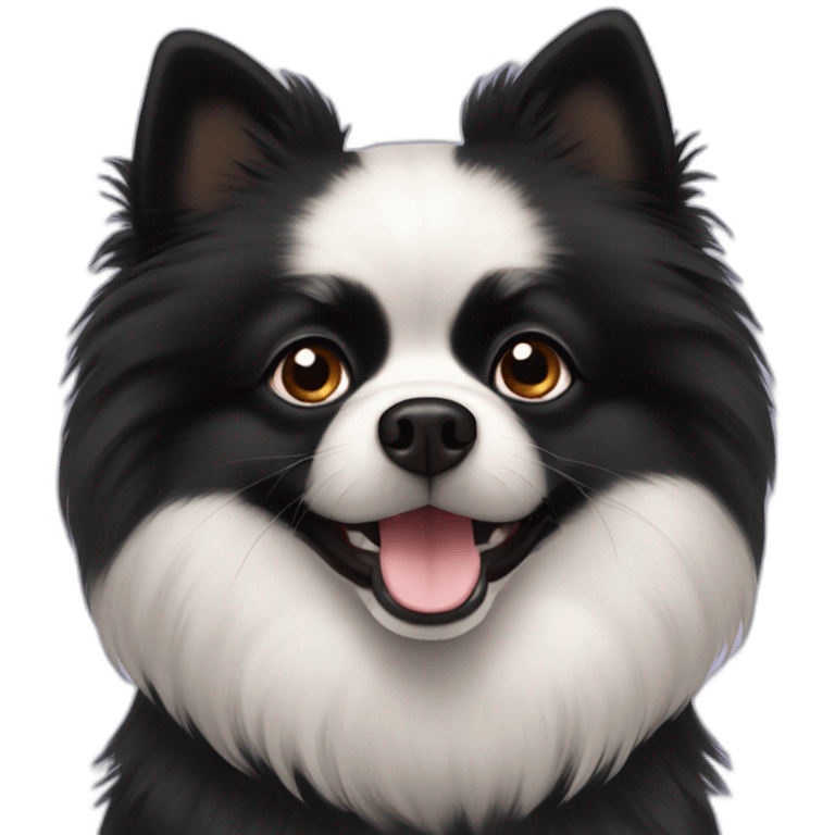 Black Pomeranian emoji