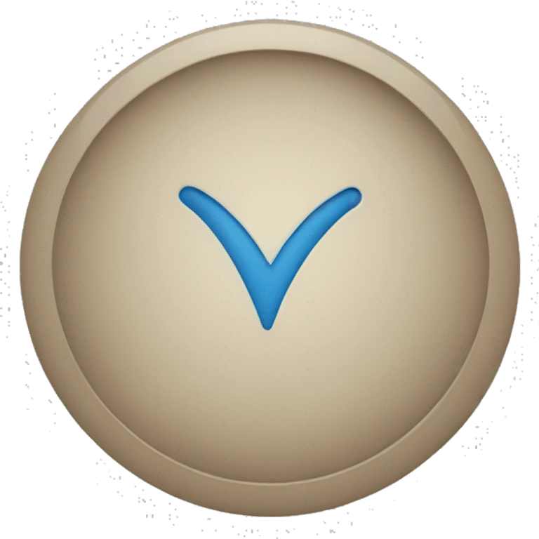 Blue tick round  emoji