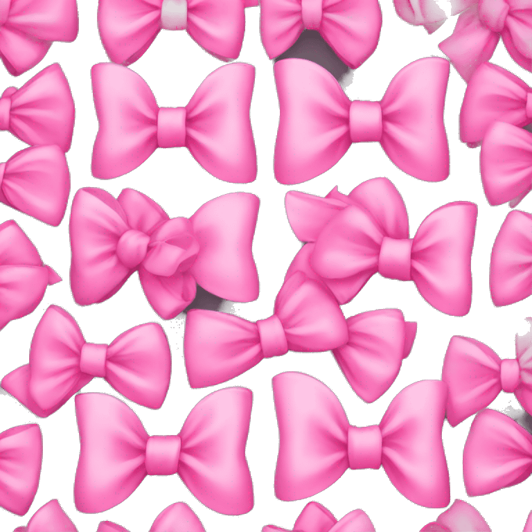 Pink bows emoji