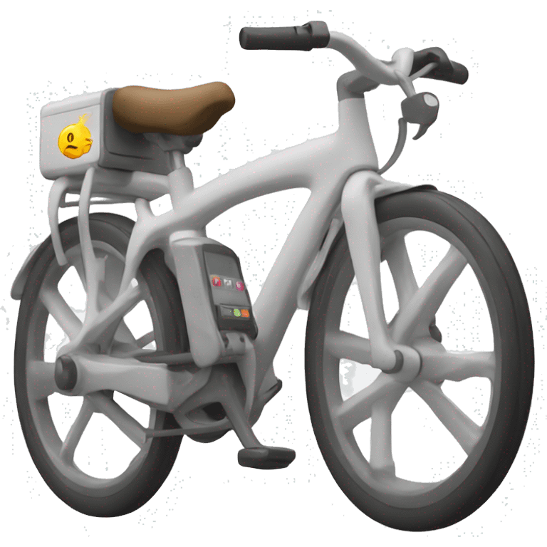 A computer on a bike emoji