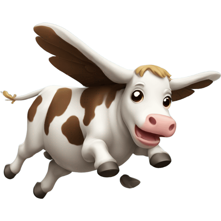 Flying cow emoji