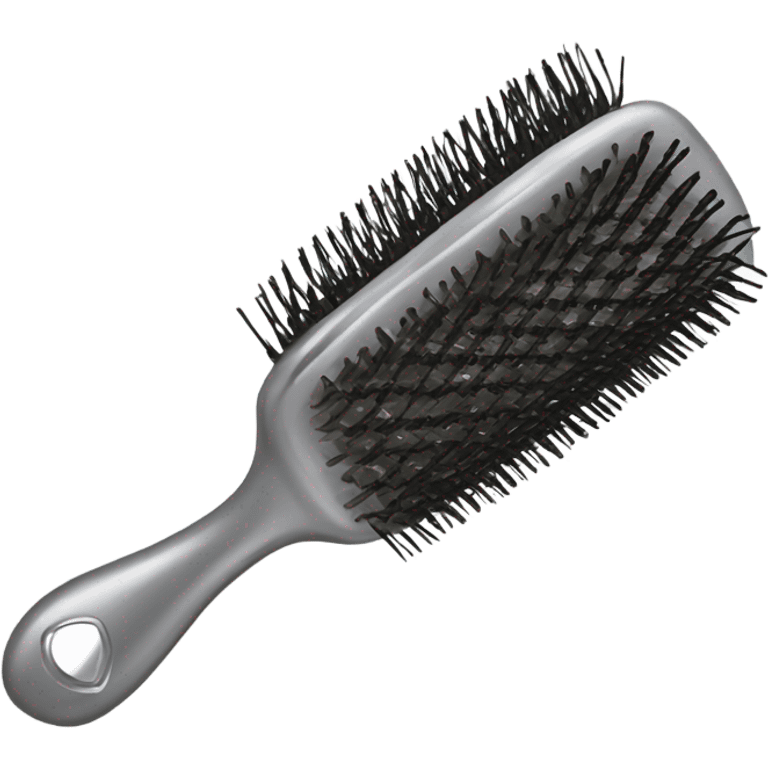 silver vintage hair brush emoji